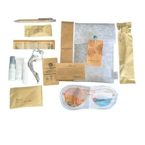 Brand New Hawaiian Airlines x Kealopiko First Class Travel Kit